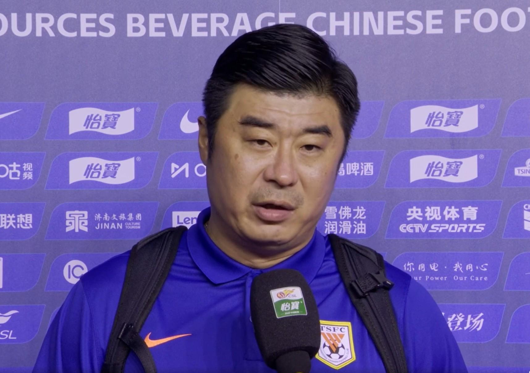 韩鹏：瓦科连续进球与球队打法有关，我们做得最好的是防守